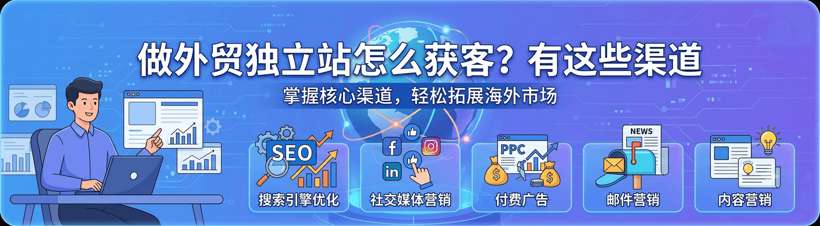 做外贸独立站怎么获客?有这些渠道